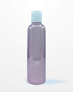 20 Botellas Pet 125ml Metalizado Rosa con Tapa Flip Top